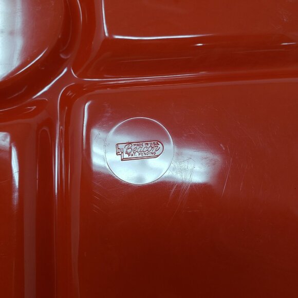 Beacon Plastic Picnic Plates Snack Trays Camping Dishes and Cups 12 pcs VINTAGE - Picture 6 of 12